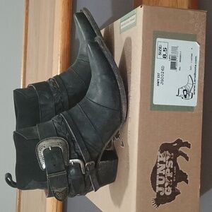 JUNK GYPSY BY LANE BOOTIES WITH BUCKLES. SIZE 8.5. Never worn/New in box.